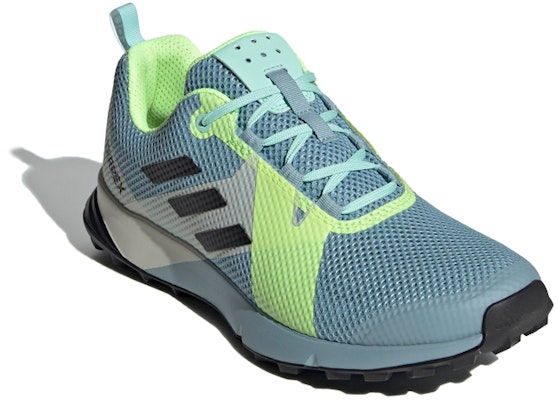 (Women) adidas Terrex Two Trail Running 'Blue Black Green' BC0512 Lookbook (Women) adidas Terrex Two Trail Running 'Blue Black Green' BC0512