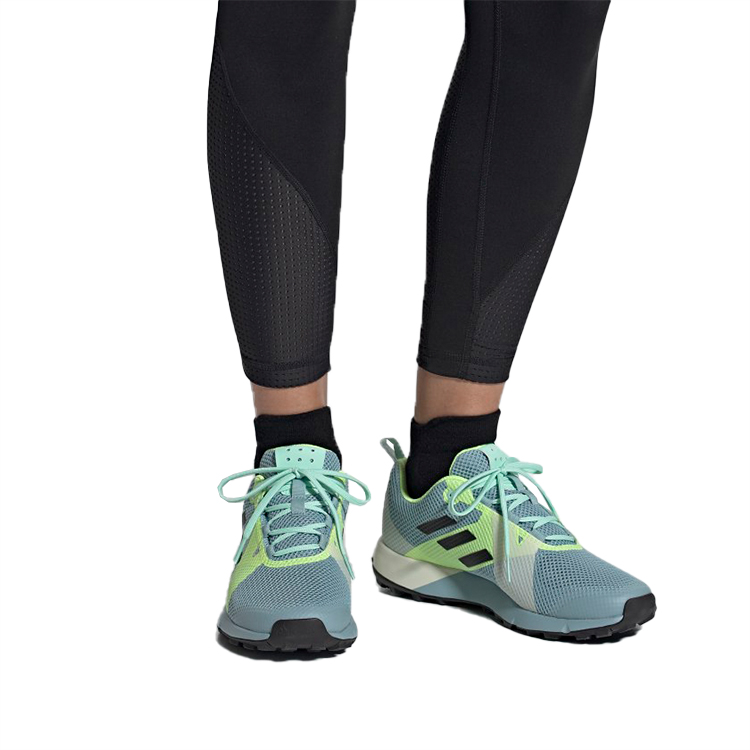 Sizing (Women) adidas Terrex Two Trail Running 'Blue Black Green' BC0512
