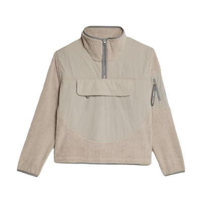 (Women) adidas TERREX and wander FW23 White Half-Zip Outdoor Sweatshirt IB4814