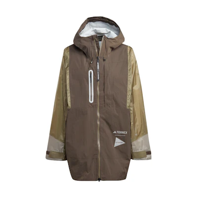 (Women) adidas TERREX X and wander SS23 Outdoor Hooded Jacket Olive Green HR7145