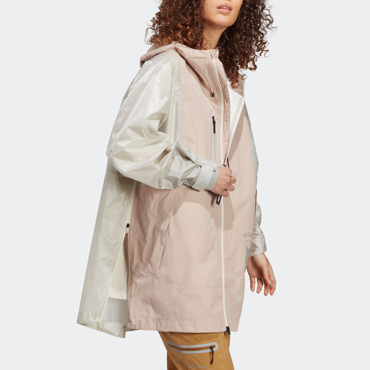 Purchase (Women) adidas TERREX x and wander Waterproof Outdoor Jacket Grey Pink SS23 HR7144