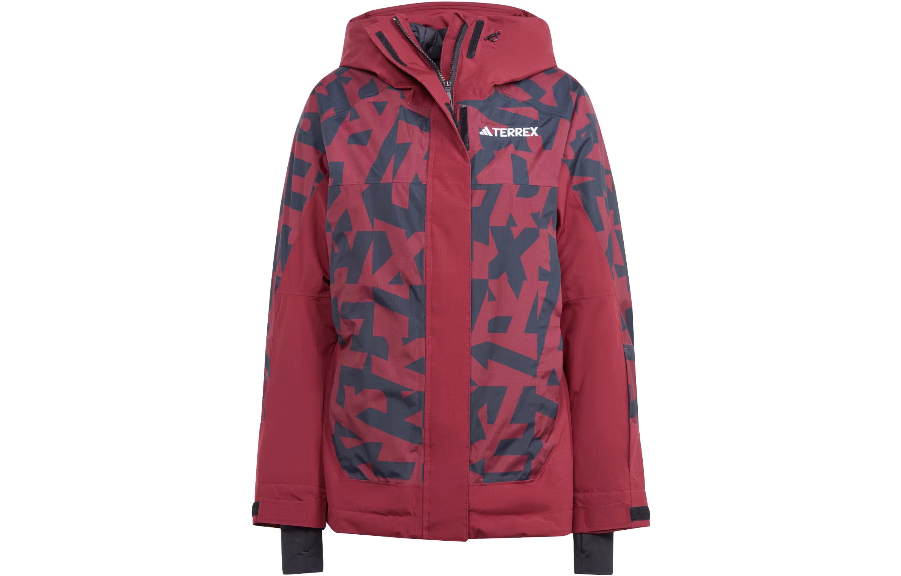 (Women) adidas Terrex Xperior 2L RAIN.RDY  Insulated Ski Jacket Shadow Red. IB1070