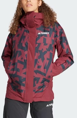 (W) adidas Terrex Xperior 2L RAIN.RDY Jaket Ski Isolasi Shadow Red. IB1070 Lookbook (W) adidas Terrex Xperior 2L RAIN.RDY Jaket Ski Isolasi Shadow Red. IB1070