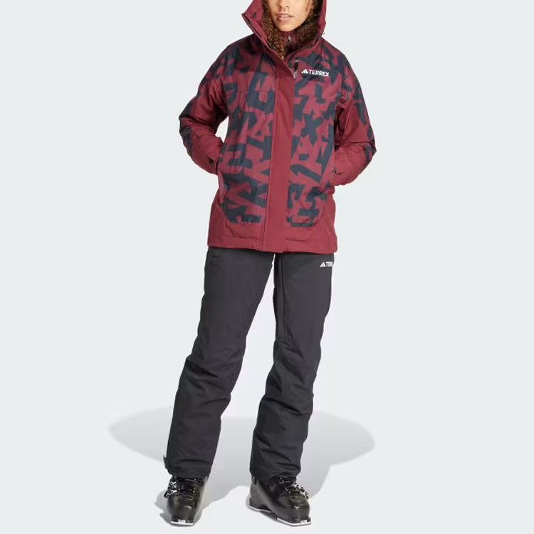 Details for (W) adidas Terrex Xperior 2L RAIN.RDY Jaket Ski Isolasi Shadow Red. IB1070