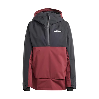(Women) adidas Terrex Xperior 2L Rain.RDY Anorak Jacket Shadow Red Patchwork Logo. IB4223