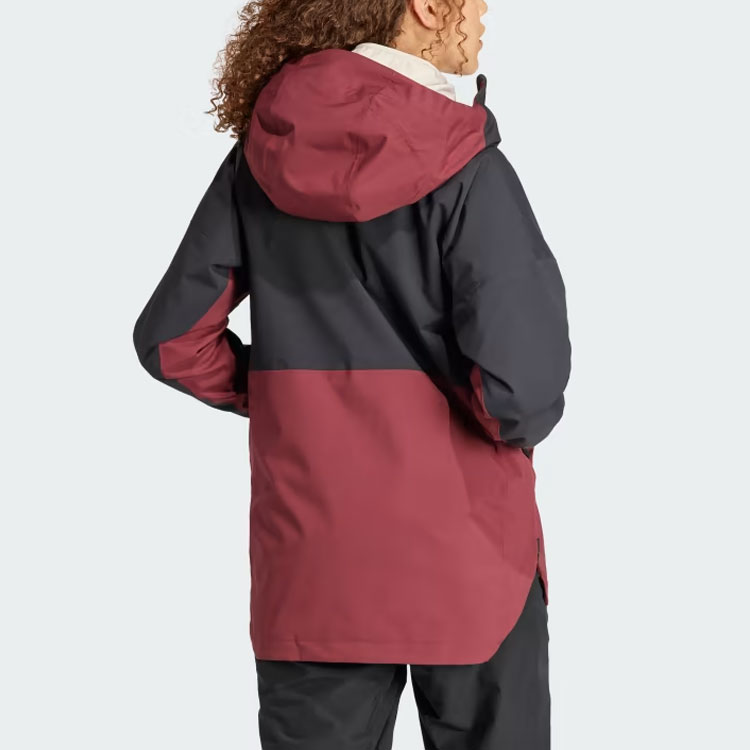 Shop (W) adidas Terrex Xperior 2L Rain.RDY 防水風衣 紅色拼接Logo夾克。 IB4223