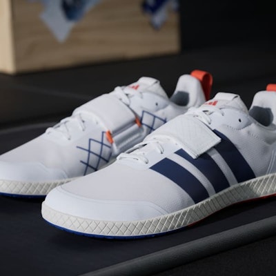 Adidas The Total Weightlifting Blanco/ Azul Oscuro/Azul Real JP9868 1