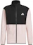 Lookbook (Women) adidas Three-in-One Water-Resistant Fleece Jacket Women’s Sand Brown Pink Hooded JM9143