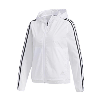 (Women) adidas Three Stripes Hoodie Jacket - White FM9257