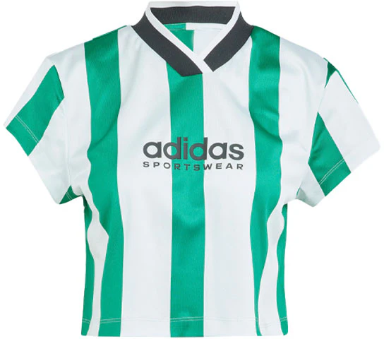 women-adidas-tiro-colorblock-crop-tee-forest-green-sports-top-with-logo-print-im-4997