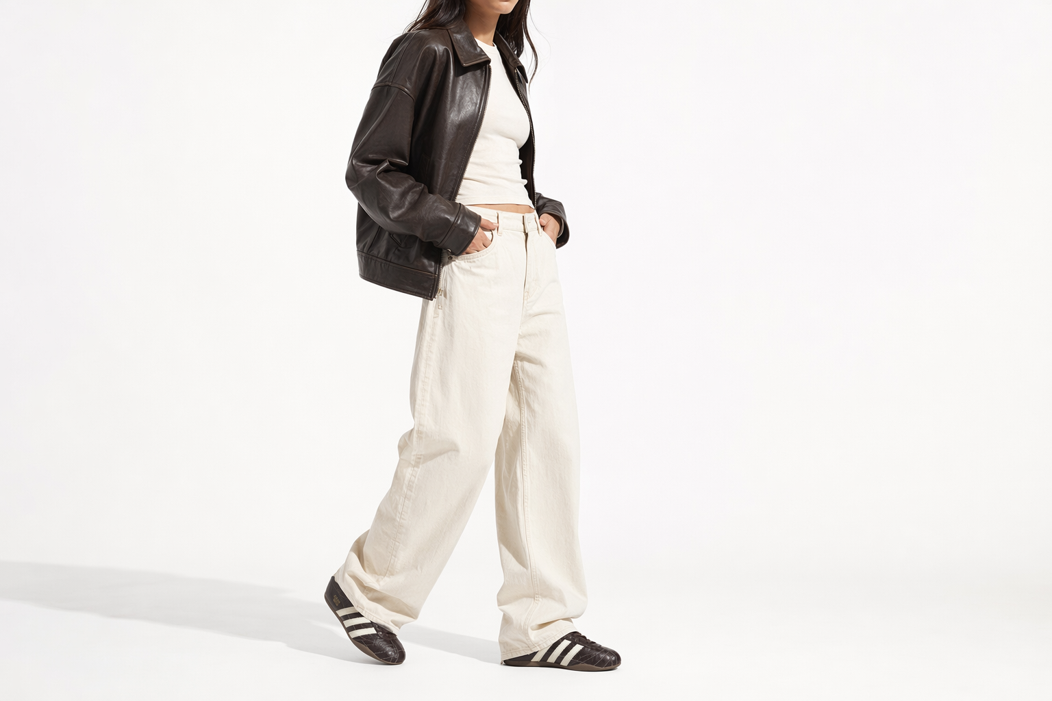 Order (W) adidas 東京極光 咖啡色/米白色/金屬金 IH6623