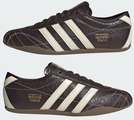 (W) adidas 東京極光 咖啡色/米白色/金屬金 IH6623 1
