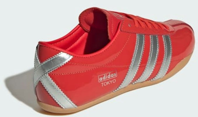 (W) Adidas Tokyo Merah/Perak Metalik/Gum JQ0596 Details for (W) Adidas Tokyo Merah/Perak Metalik/Gum JQ0596