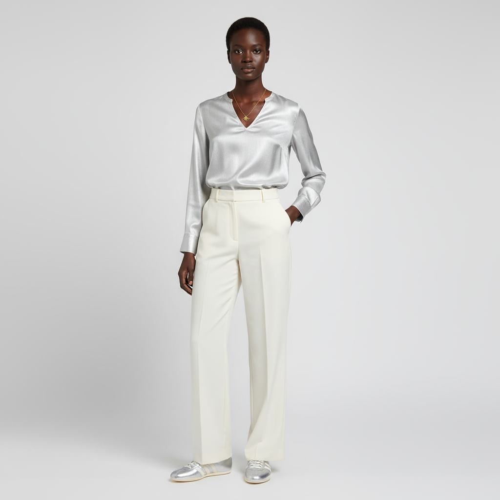 Lookbook (W) 아디다스 도쿄 실버 메탈릭/크림 화이트/골드 메탈릭 JQ0593