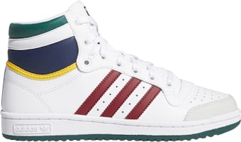 (Women) adidas Top Ten High 'White Maroon Green' FZ3603 (Women) adidas Top Ten High 'White Maroon Green' FZ3603
