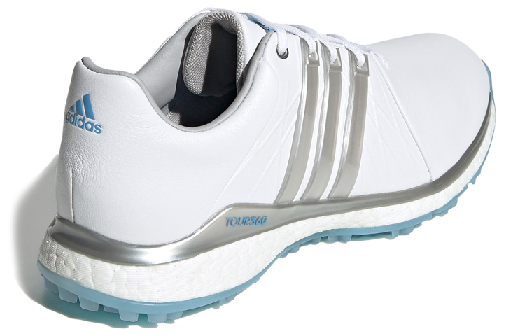 Shop (W) adidas Tour360 XT-SL Weiß/Silber/Blau Golfschuhe EG6483