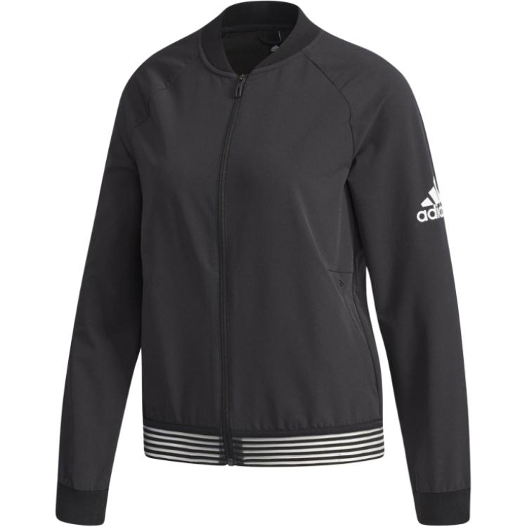 (Women) adidas Training High-Neck Zip-Up Jacket Black CY9859