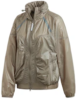 (Women) adidas Training Packable Hooded Wrinkled Jacket Khaki FK9687 (Women) adidas Training Packable Hooded Wrinkled Jacket Khaki FK9687