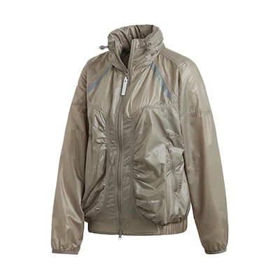 (Women) adidas Training Packable Hooded Wrinkled Jacket Khaki FK9687