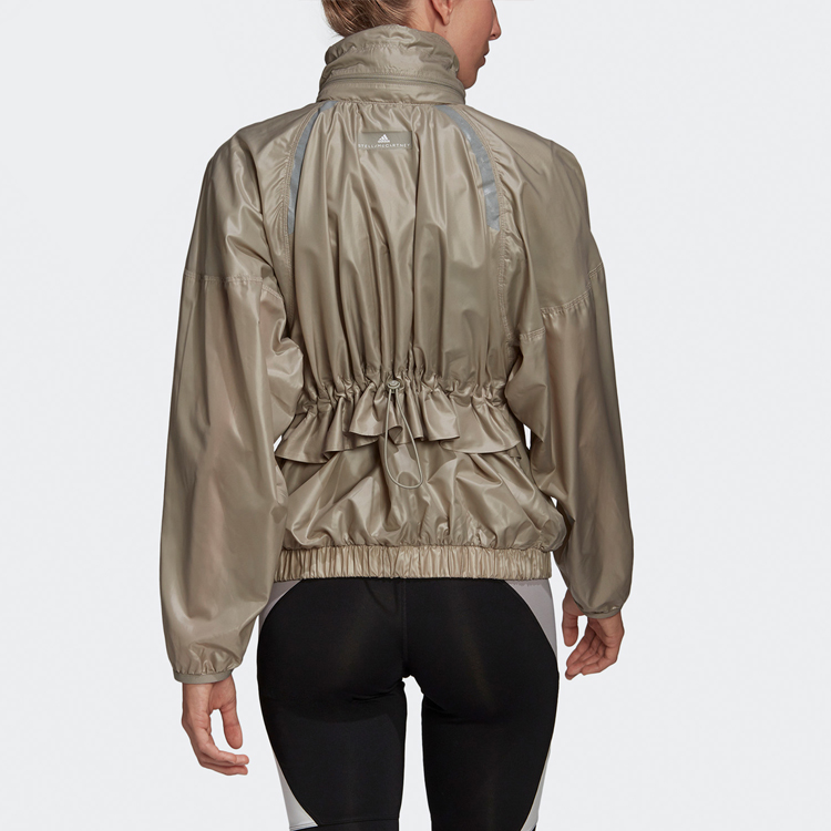 (Women) adidas Training Packable Hooded Wrinkled Jacket Khaki FK9687 圖 4