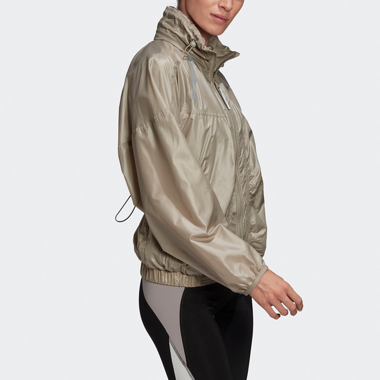 (Women) adidas Training Packable Hooded Wrinkled Jacket Khaki FK9687 圖 5