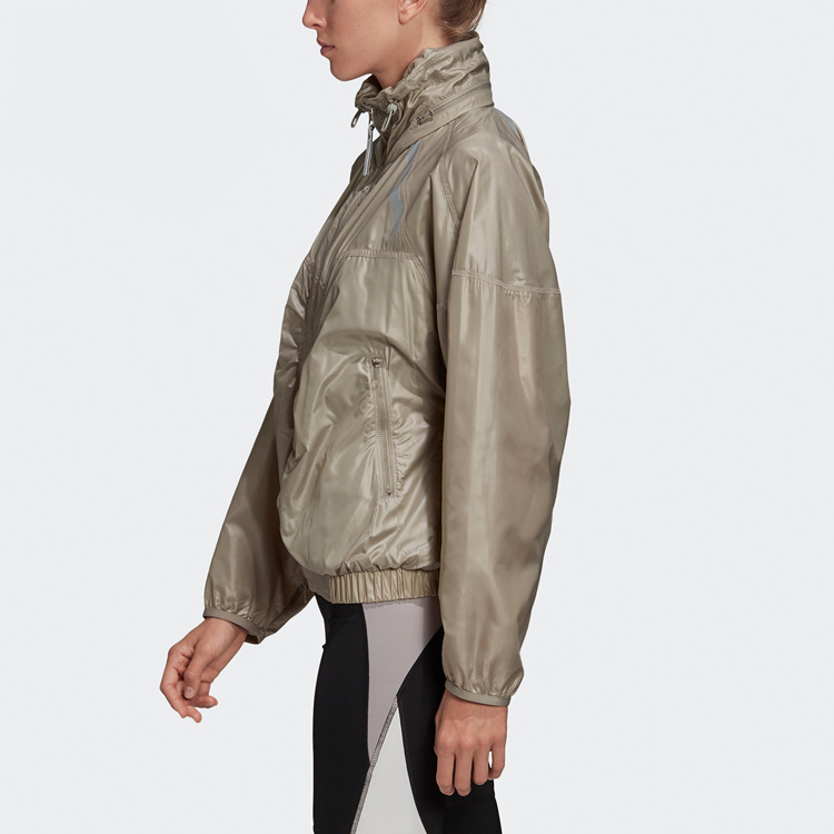 (Women) adidas Training Packable Hooded Wrinkled Jacket Khaki FK9687 圖 6