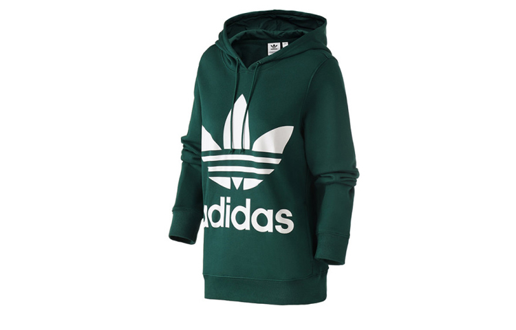 (Women) adidas Trefoil Logo Pullover Sweatshirt Retro Forest Green CE2412