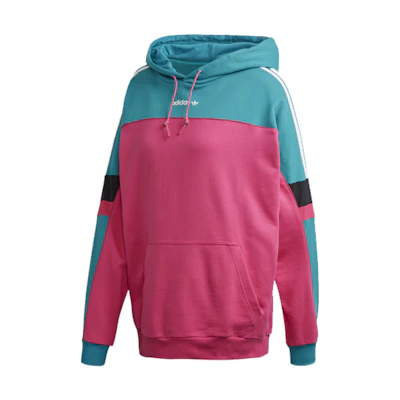 (Women) adidas Trefoil Pullover Multicolor Sweatshirt Maroon/Green GC8769