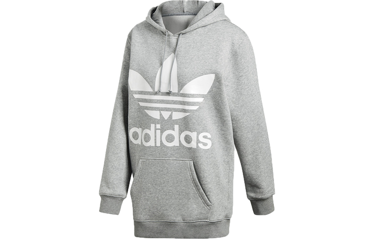 (Women) adidas Trefoil Pullover Sweatshirt in Mid Grey Heather DH3154