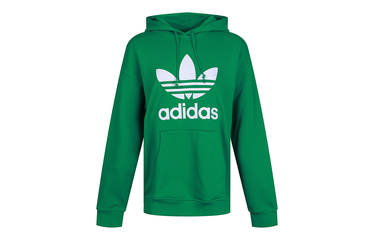 (Women) adidas TRF Hoodie Green Pullover Sweatshirt GI7626