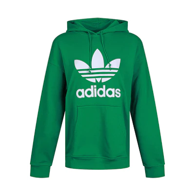 (Women) adidas TRF Hoodie Green Pullover Sweatshirt GI7626