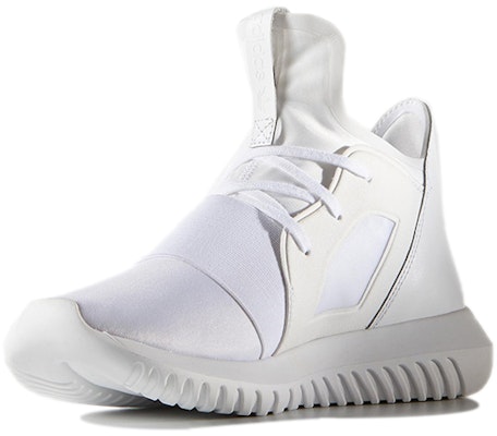 (W) adidas Tubular Defiant 'Core White' Putih Asli S75250 Lookbook (W) adidas Tubular Defiant 'Core White' Putih Asli S75250