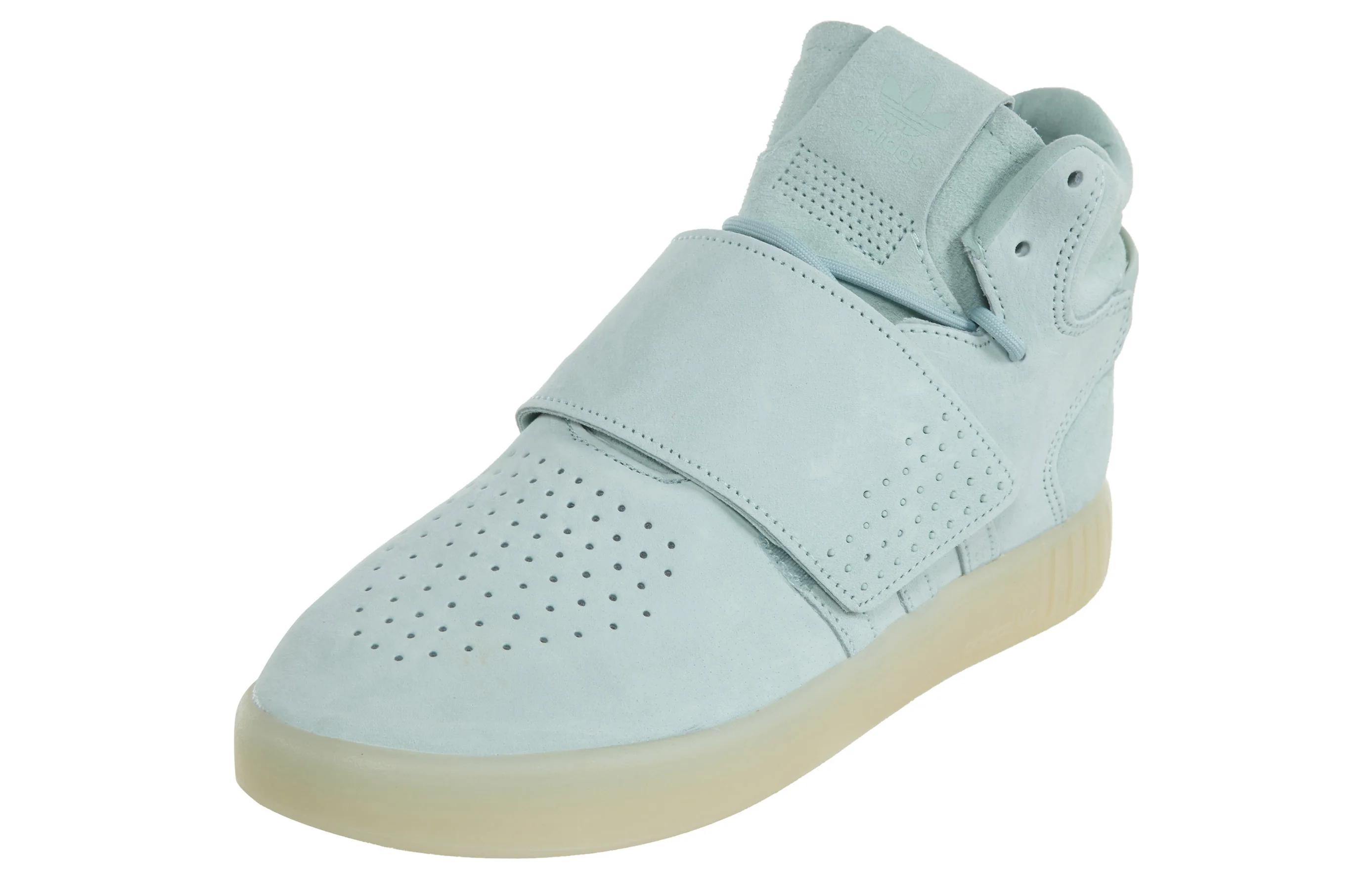 Shop adidas Originals Tubular 減震防滑耐磨 高筒 板鞋 女款 蒸汽綠