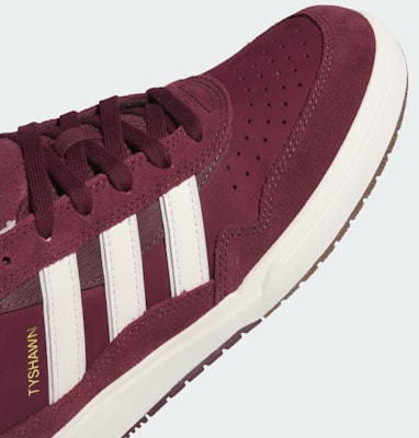 (W) Adidas Tyshawn II 球鞋 深紅/白粉/金屬金 KJ0844 1