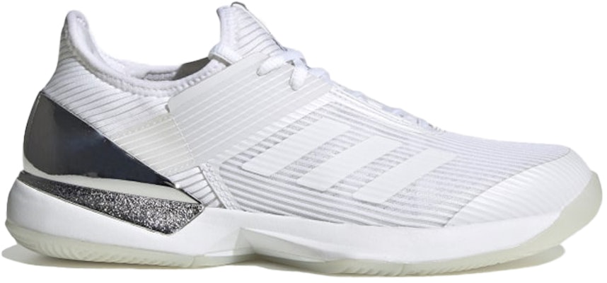 (Women) adidas Ubersonic 3 Hard Court 'White Silver' EF2463 Order (Women) adidas Ubersonic 3 Hard Court 'White Silver' EF2463