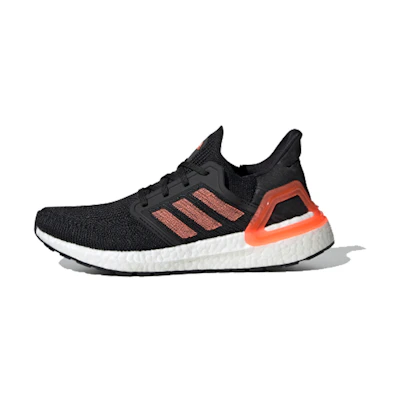(W) adidas UltraBoost 20 'Core Black Signal Coral'