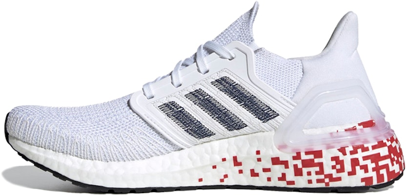 (Women) adidas UltraBoost 20 'Digital Pixel - White Scarlet' EG0722 Buy (Women) adidas UltraBoost 20 'Digital Pixel - White Scarlet' EG0722