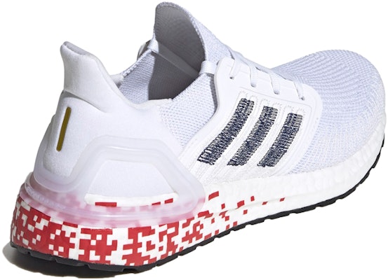 (W) ウルトラブースト 20 デジタルピクセル (白/緋色) EG0722 Shop (W) ウルトラブースト 20 デジタルピクセル (白/緋色) EG0722