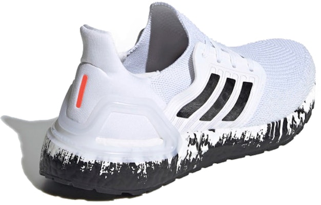 (Women) adidas UltraBoost 20 'Paint Splatter - White Black' EG1370 Lookbook (Women) adidas UltraBoost 20 'Paint Splatter - White Black' EG1370