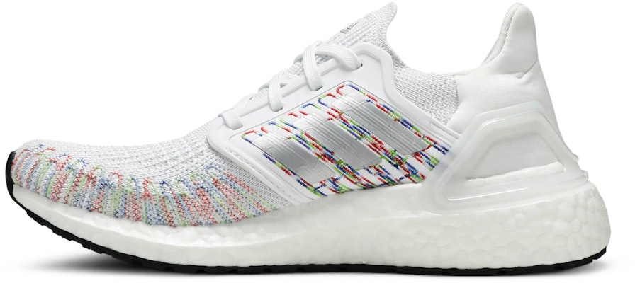 (Women) adidas UltraBoost 20 'White Multicolor' EG0728 Lookbook (Women) adidas UltraBoost 20 'White Multicolor' EG0728