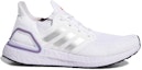 Order (W) adidas UltraBoost 20 'Putih Ungu Lembut' FX8277