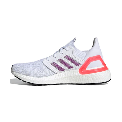 (W) adidas UltraBoost 20 'White Shock Red'