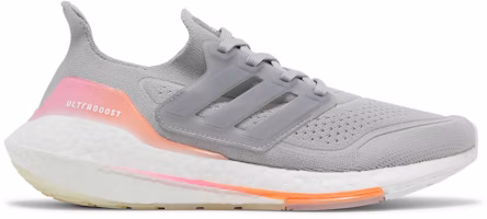 (Women) adidas UltraBoost 21 'Grey Screaming Orange' FY0397 (Women) adidas UltraBoost 21 'Grey Screaming Orange' FY0397