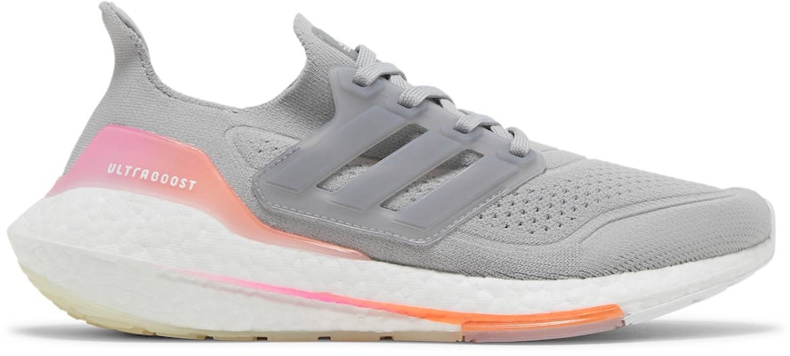 (Women) adidas UltraBoost 21 'Grey Screaming Orange' FY0397 Buy (Women) adidas UltraBoost 21 'Grey Screaming Orange' FY0397