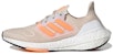 (W) adidas UltraBoost 22 'Aluminium Beam Orange' Lelaki Wanita Sneakers GX6666