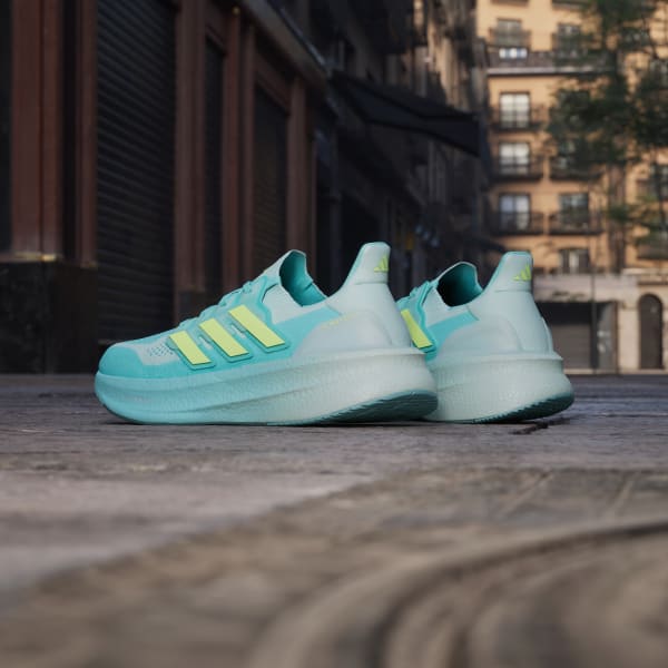 Details for (W) 아디다스 울트라부스트 5 러닝화 블루/하이레스 옐로우/헤일로 민트 JQ2911