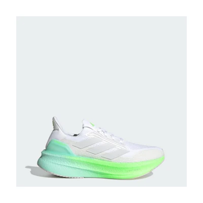 (W) Adidas Ultraboost 5X Running Shoes Cloud White/Dash Grey/Lime Burst