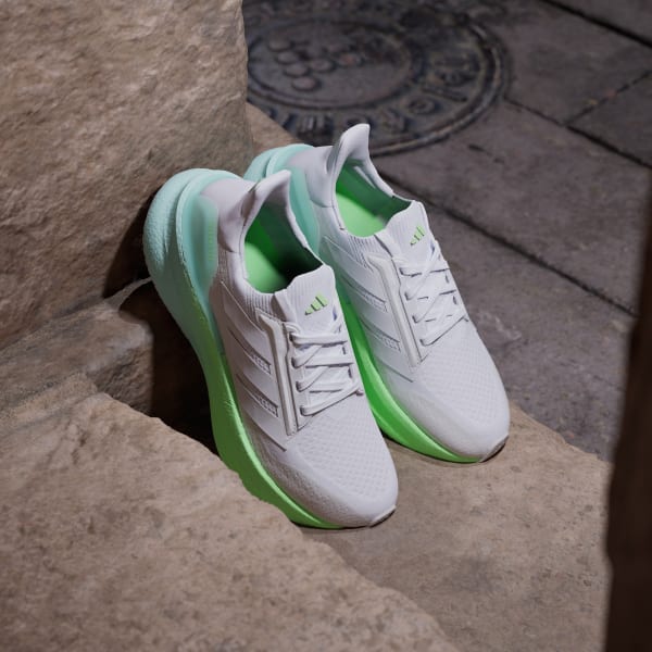 Purchase (W) Adidas Ultraboost 5X 跑鞋 雲白/灰沖/青檸綠 JQ2927