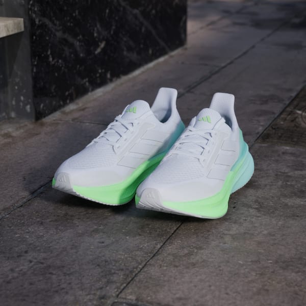 Cheap (W) Adidas Ultraboost 5X 跑鞋 雲白/灰沖/青檸綠 JQ2927