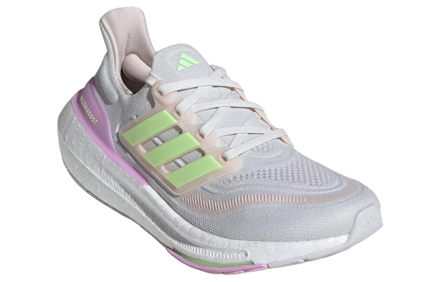 Lookbook (W) 阿迪达斯Ultraboost Light 白绿紫色 女款跑鞋 IE3337